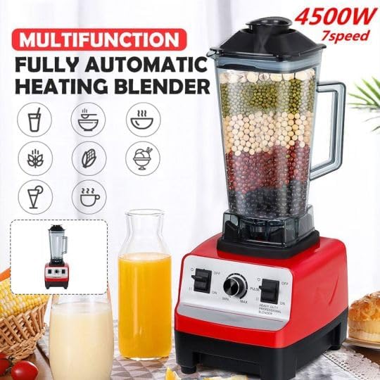 SILVERCREST MULTI BLENDER: 4500W, 2.5L JAR, 15-SPEED TIMER FOR SMOOTHIES, ICE CRUSHING, AND FOOD PROCESSING.