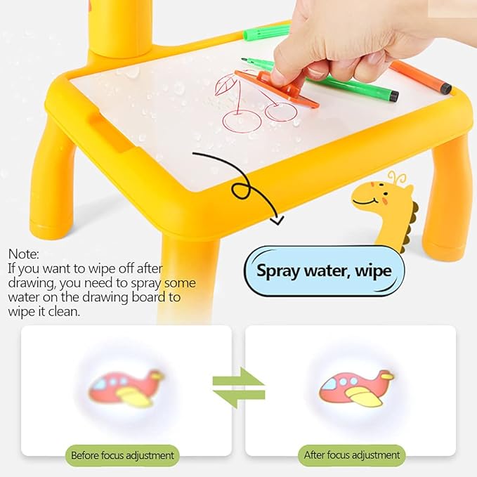 Good Kid's Projector Drawing Board Table with Projection Function