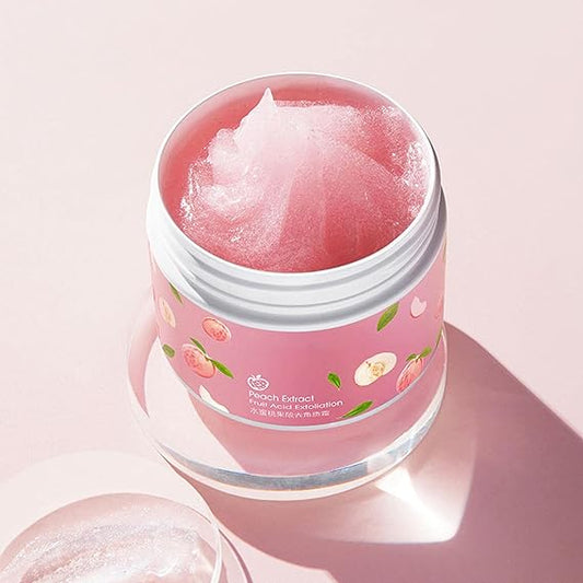 Buy 1  Get 1  Free Peach Extract Fruit Acid Exfoliating Face Gel Cream