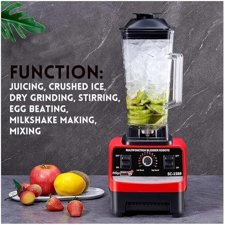 SILVERCREST MULTI BLENDER: 4500W, 2.5L JAR, 15-SPEED TIMER FOR SMOOTHIES, ICE CRUSHING, AND FOOD PROCESSING.