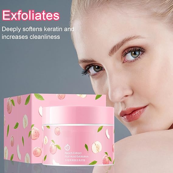 Buy 1  Get 1  Free Peach Extract Fruit Acid Exfoliating Face Gel Cream