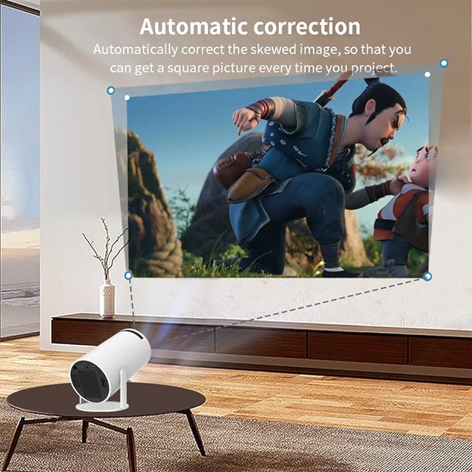 Portable Smart Mini Projector 5G WIFI, Support 4K, Big Screen