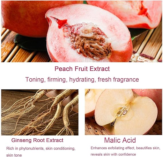 Buy 1  Get 1  Free Peach Extract Fruit Acid Exfoliating Face Gel Cream