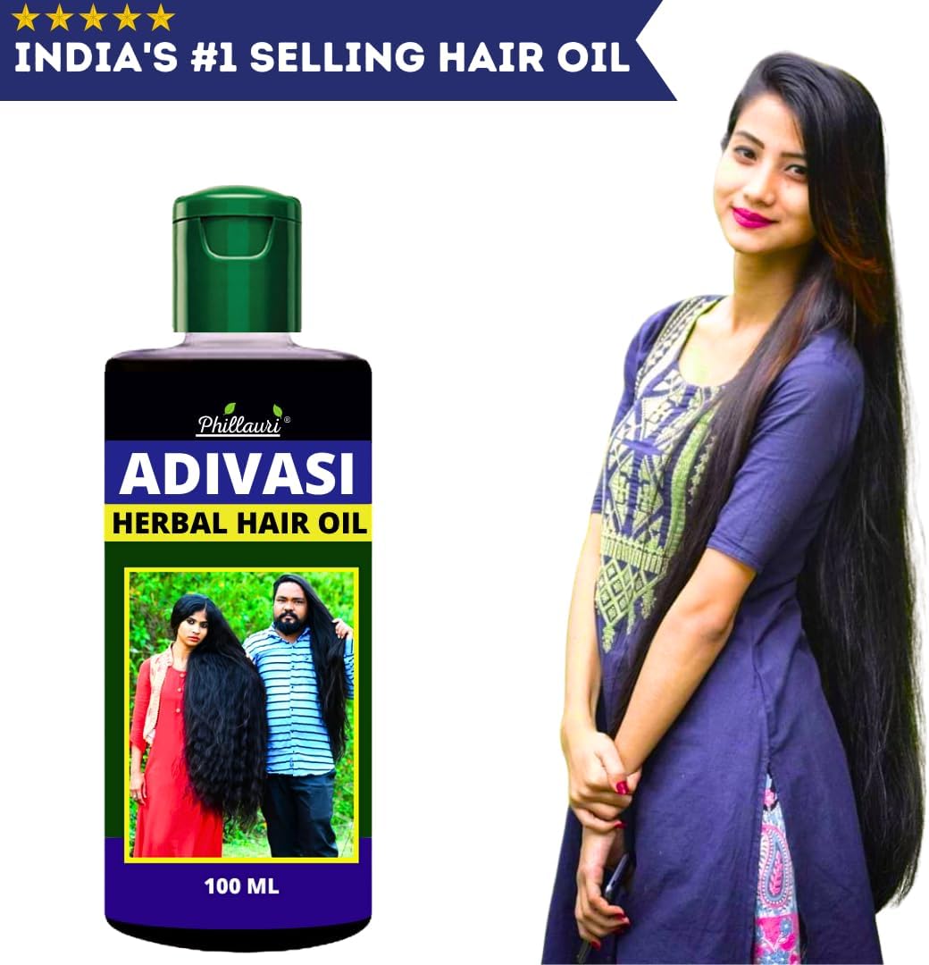 ADIVASI JEEVA HERBAL HAIR OIL FOR REGROWTH AND LONG HAIR PURE NATURAL HAIR OIL