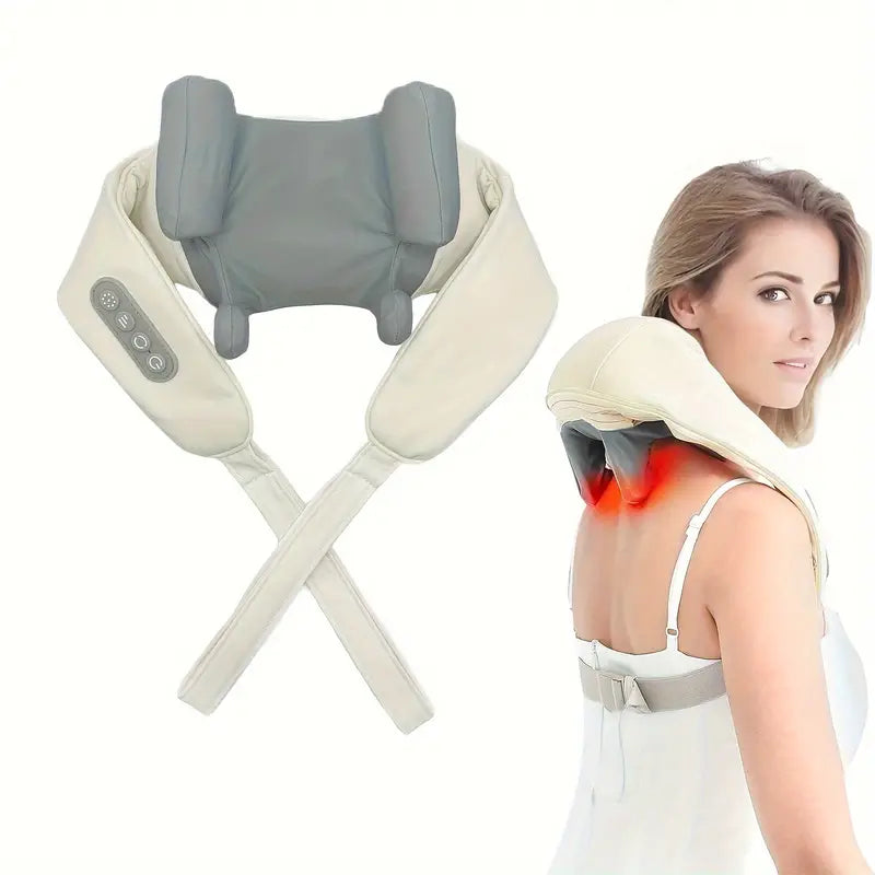 3D Neck Massager with heat, Electric Massage Pillow For Neck, Back, Shoulder And Leg