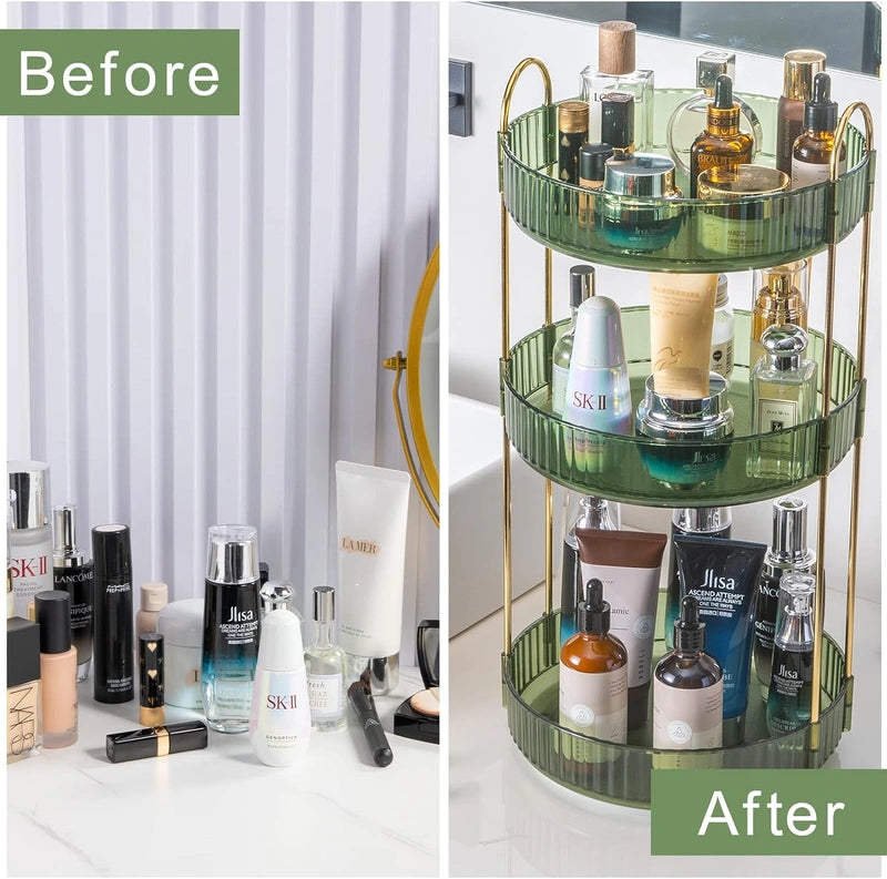 ZCtron 360° rotating makeup organizer