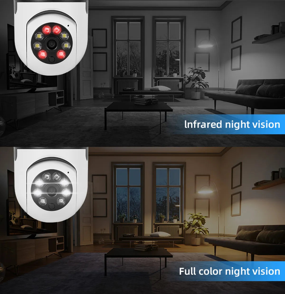 5G Wifi Camera Light Bulb