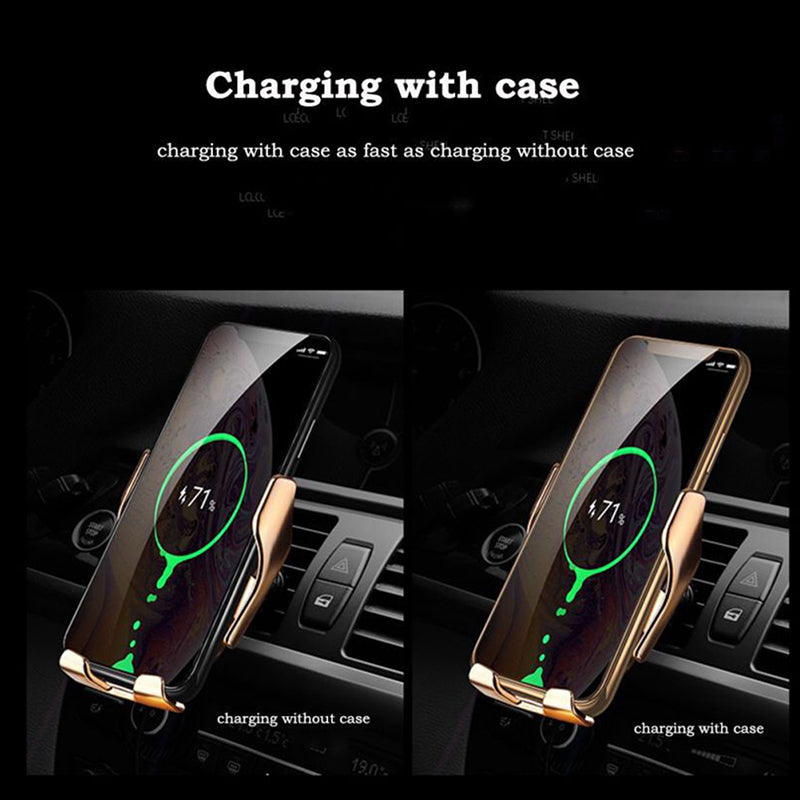 Auto Clamping Wireless Car Charger for Effortless Power on the Go Drive Smart, Charge Smarter