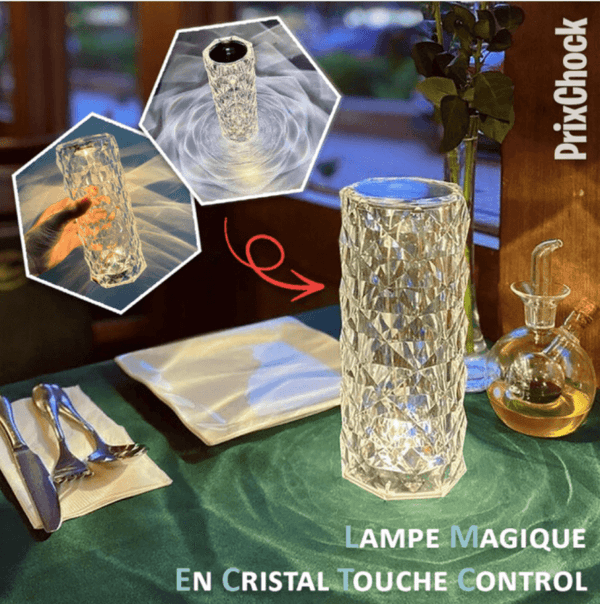 Wireless Rechargeable Crystal Magic Lamp / Key Control